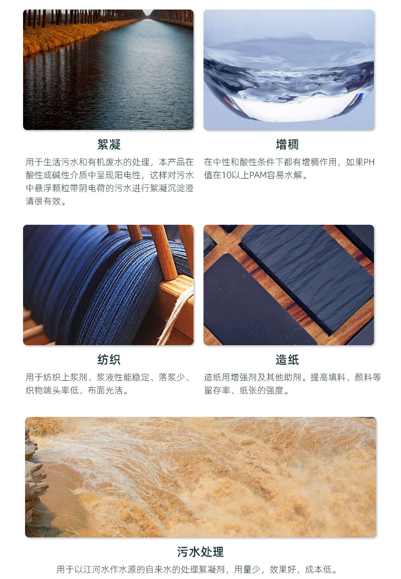 聚丙烯酰胺應(yīng)用領(lǐng)域
